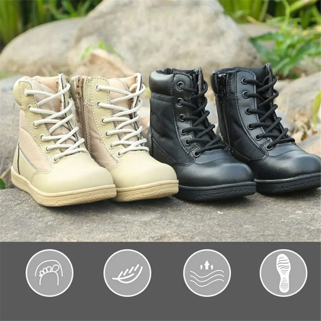Haitpant Kids Military Tactical Boot Children Camping Travel Hiking Sports Shoes Breathable Outdoor Non-Slip Sneakers