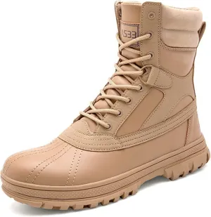 High Rise Hiking Boots, Hiking Boots Mens Waterproof Lightweight, Outdoor High- top Desert Shose, Combat Camping Tactical Climbing Walking Footwear, for Birthday,Father' s Day