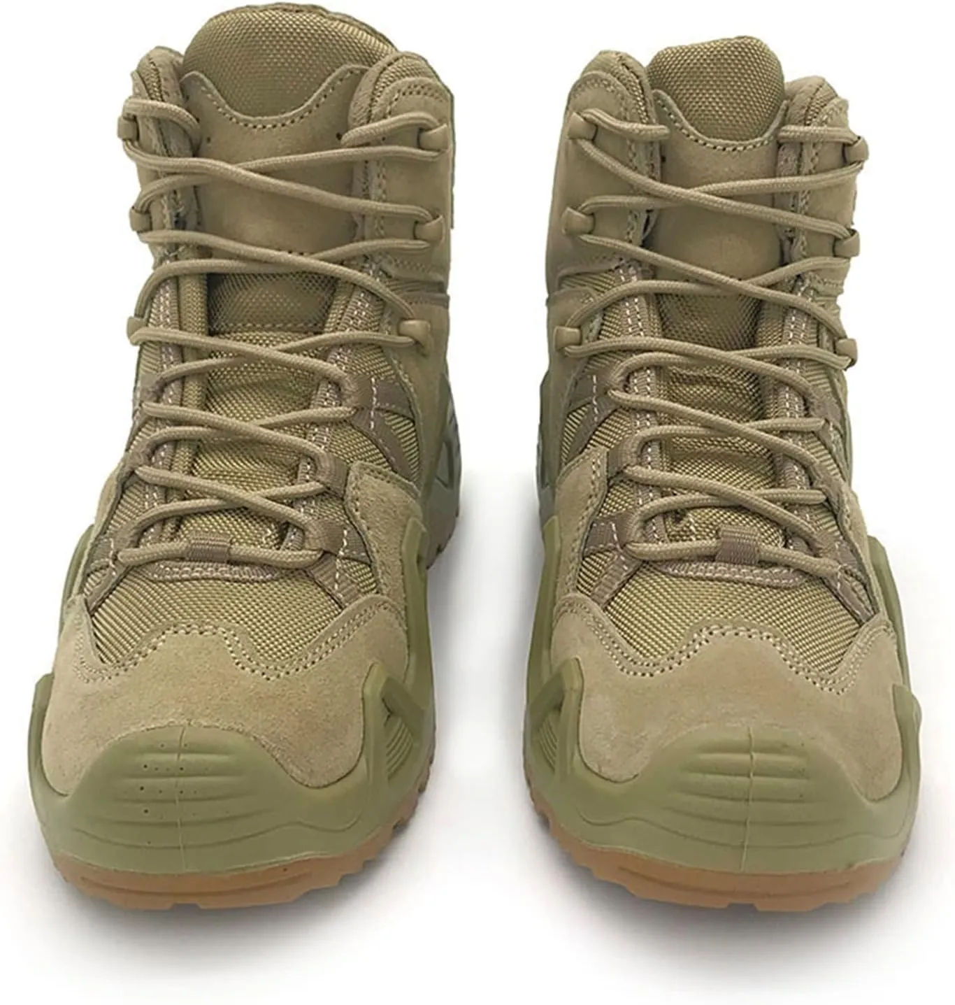 High Rise Hiking Boots, Mens Tactical Hiking Boots, Outdoor Army Combat Patrol Lace- up Footwear,Non- Slip Breathable and Durable Safety Ankle Shose, for Trekking,Hunting,Working,Walking,Camping,Fish