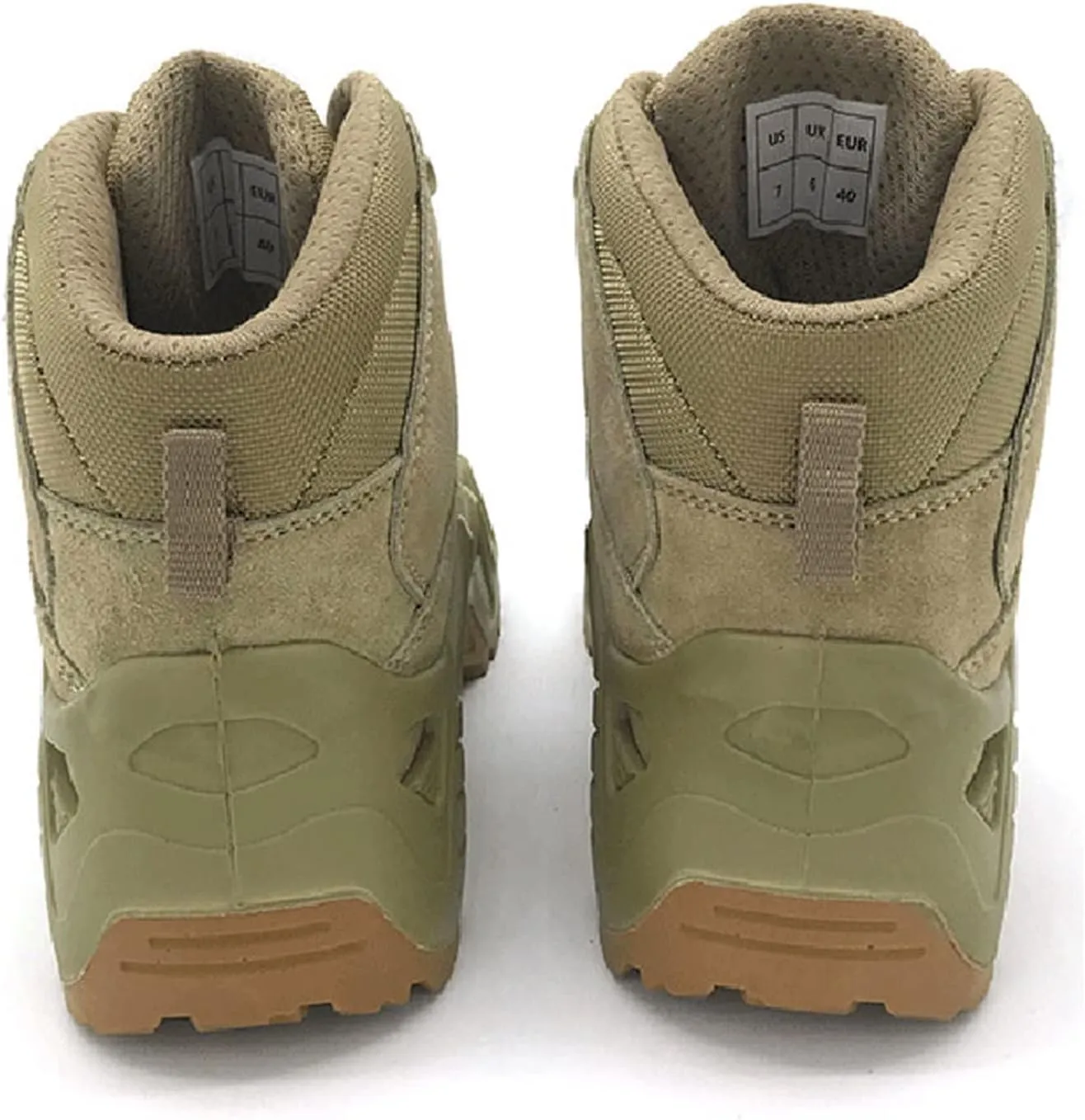 High Rise Hiking Boots, Mens Tactical Hiking Boots, Outdoor Army Combat Patrol Lace- up Footwear,Non- Slip Breathable and Durable Safety Ankle Shose, for Trekking,Hunting,Working,Walking,Camping,Fish