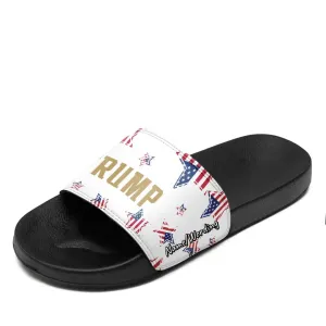 Holiday Gifts,Personalized Trump Slide Slipper, Custom Patriotic Slipper, Support for Trump