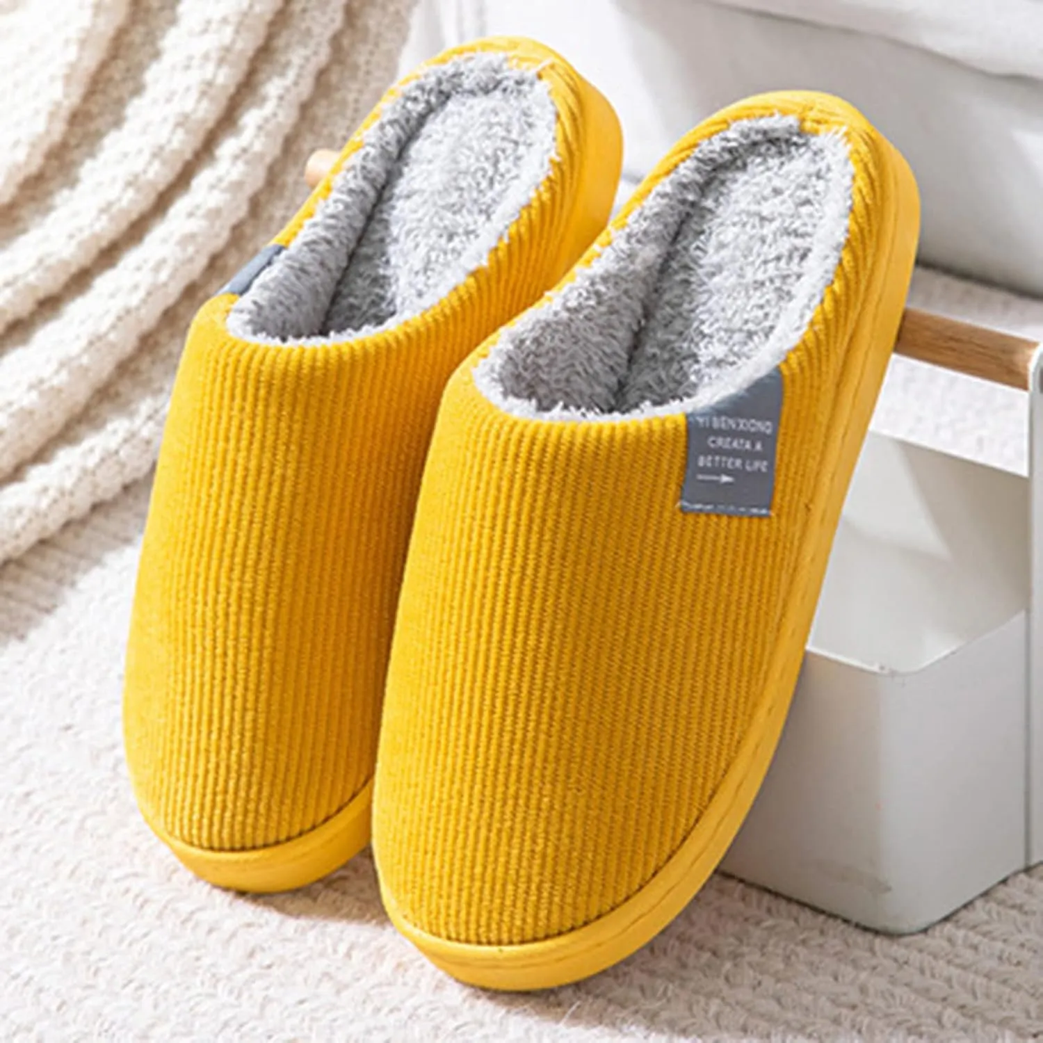 House Shoes for Women Slippers Non Slip Mens Winter House Shoes Non Slip Slippers Womens Black Fluffy Slippers Closed Reindeer Christmas Decoration Gifts for Him 2023