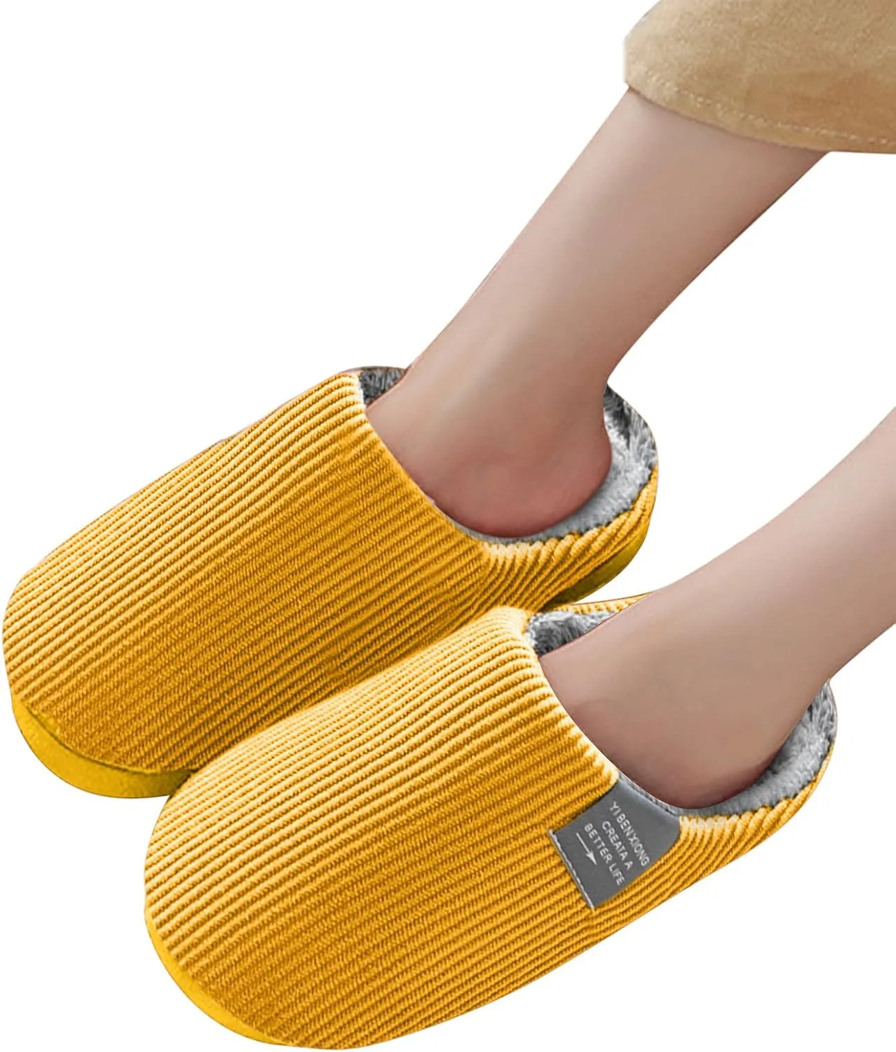 House Shoes for Women Slippers Non Slip Mens Winter House Shoes Non Slip Slippers Womens Black Fluffy Slippers Closed Reindeer Christmas Decoration Gifts for Him 2023