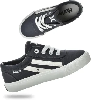 Hurley Boardy Kids Lace Up Canvas Sneakers ?C Low Cut Skateboarding Shoes for Kids, Sports Shoes for Boys and Girls