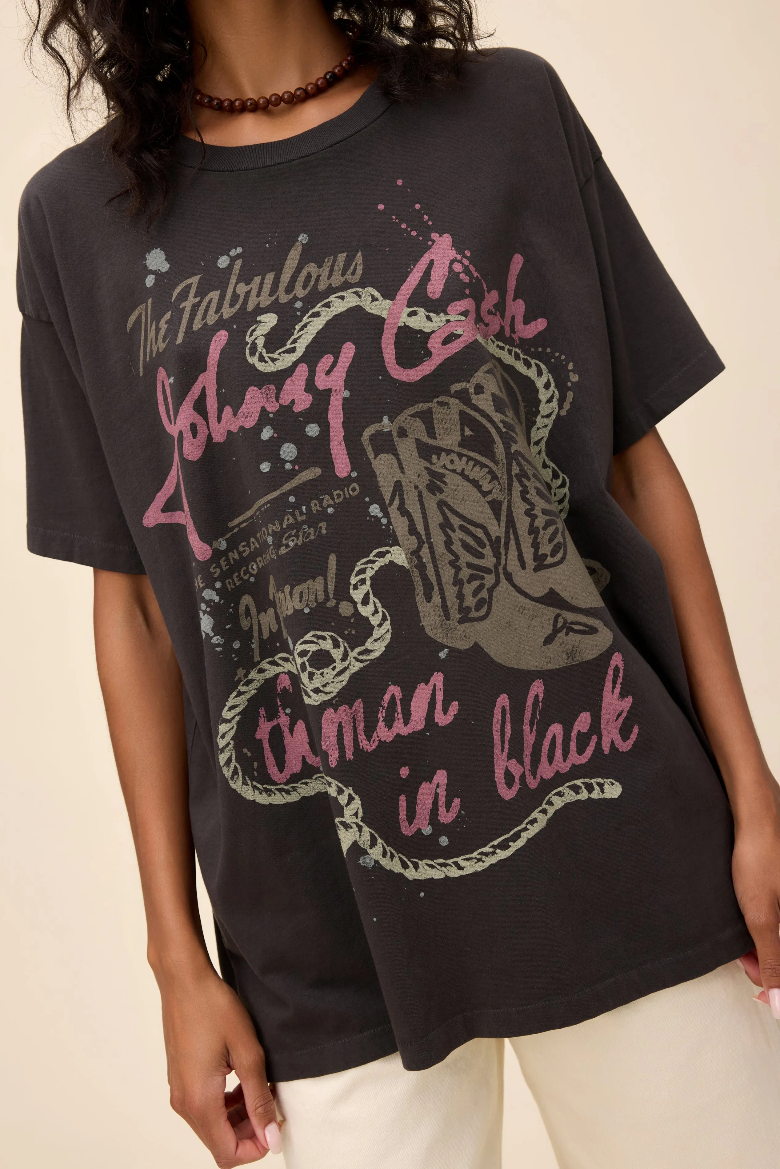 Johnny Cash Water Color Merch Tee