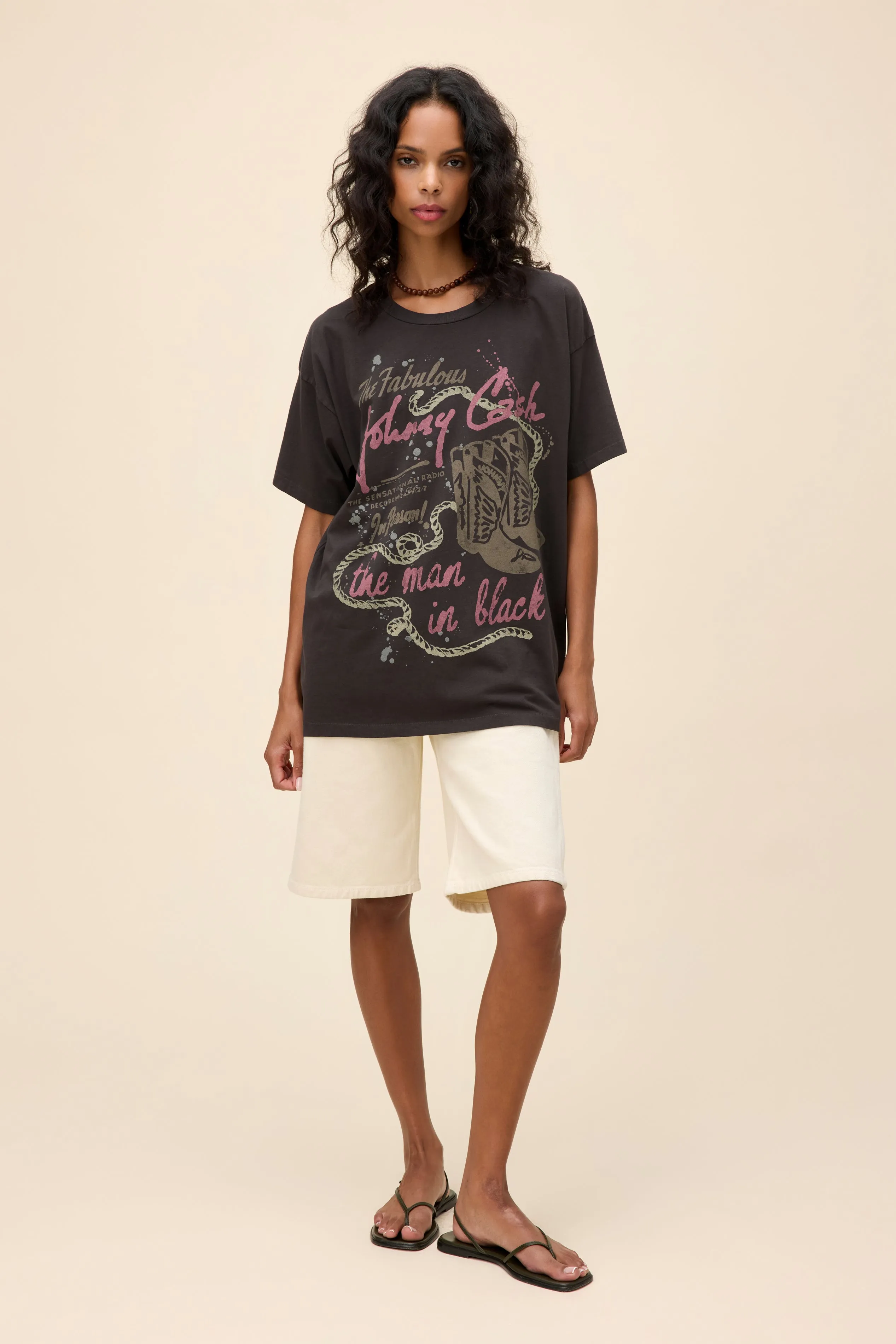 Johnny Cash Water Color Merch Tee