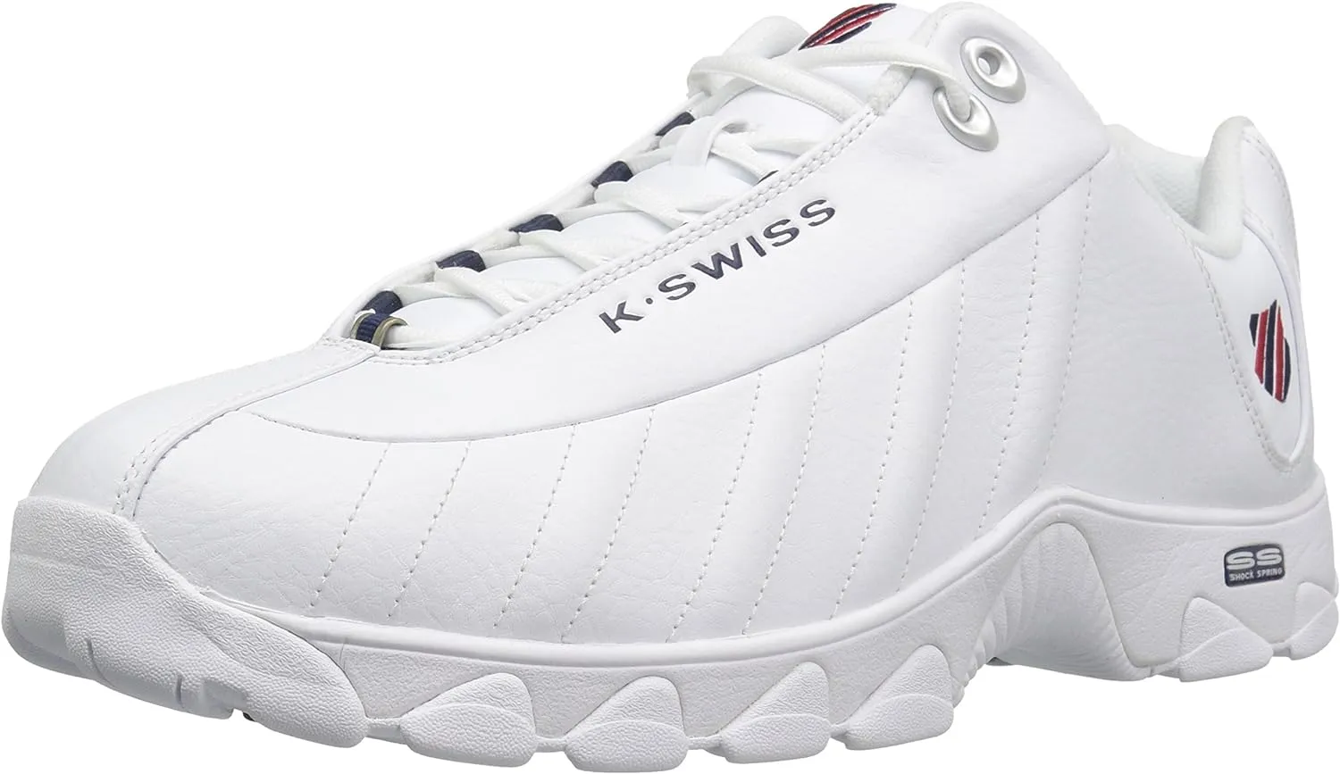 K-Swiss Men's ST329 CMF Sneaker, Wide Tennis Dad Walking Shoes Leather Upper