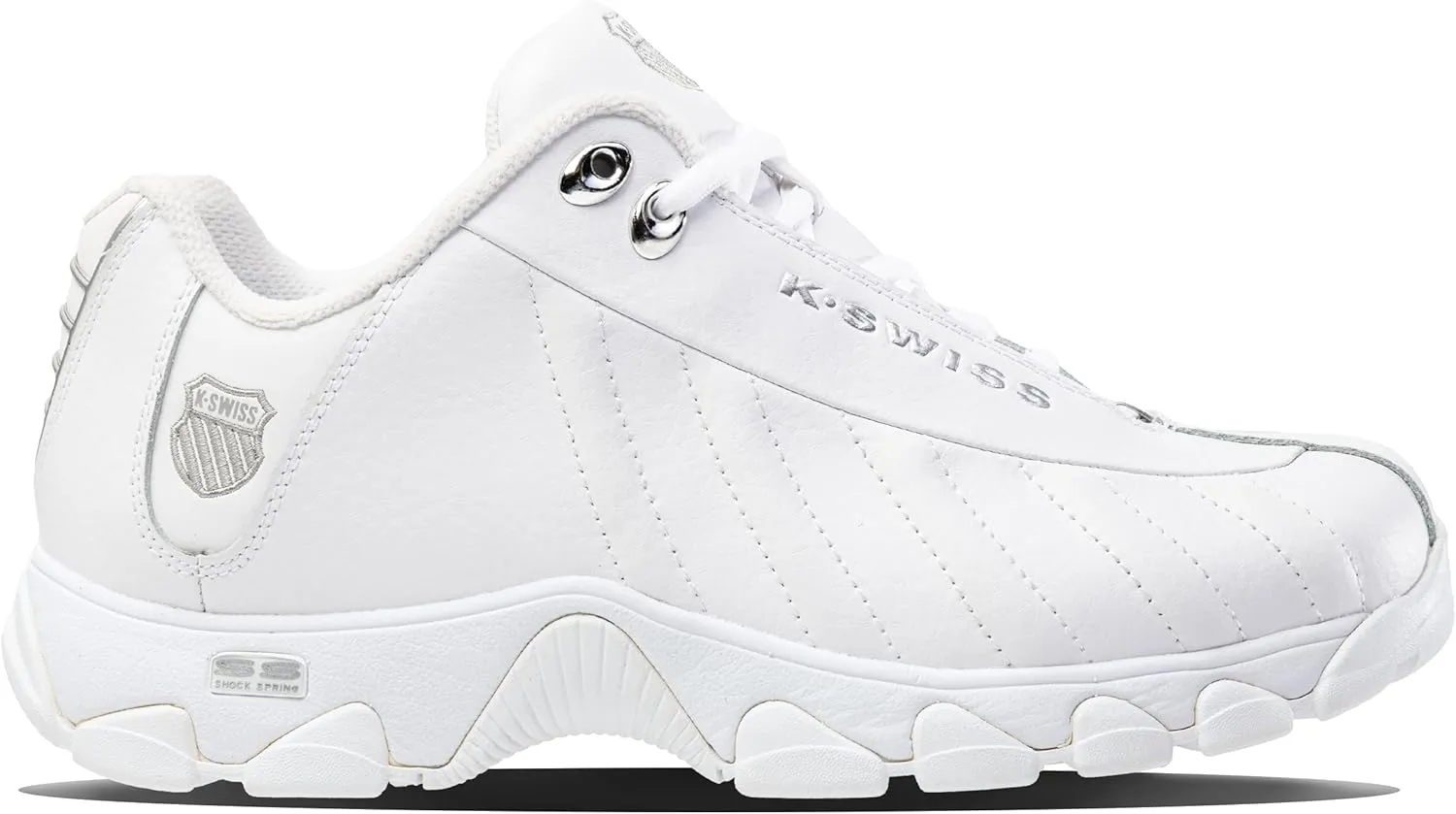 K-Swiss Men's ST329 CMF Sneaker, Wide Tennis Dad Walking Shoes Leather Upper