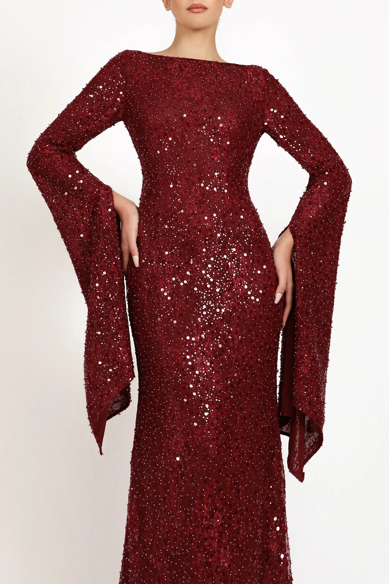 KADELA GOWN - RED SEQUIN