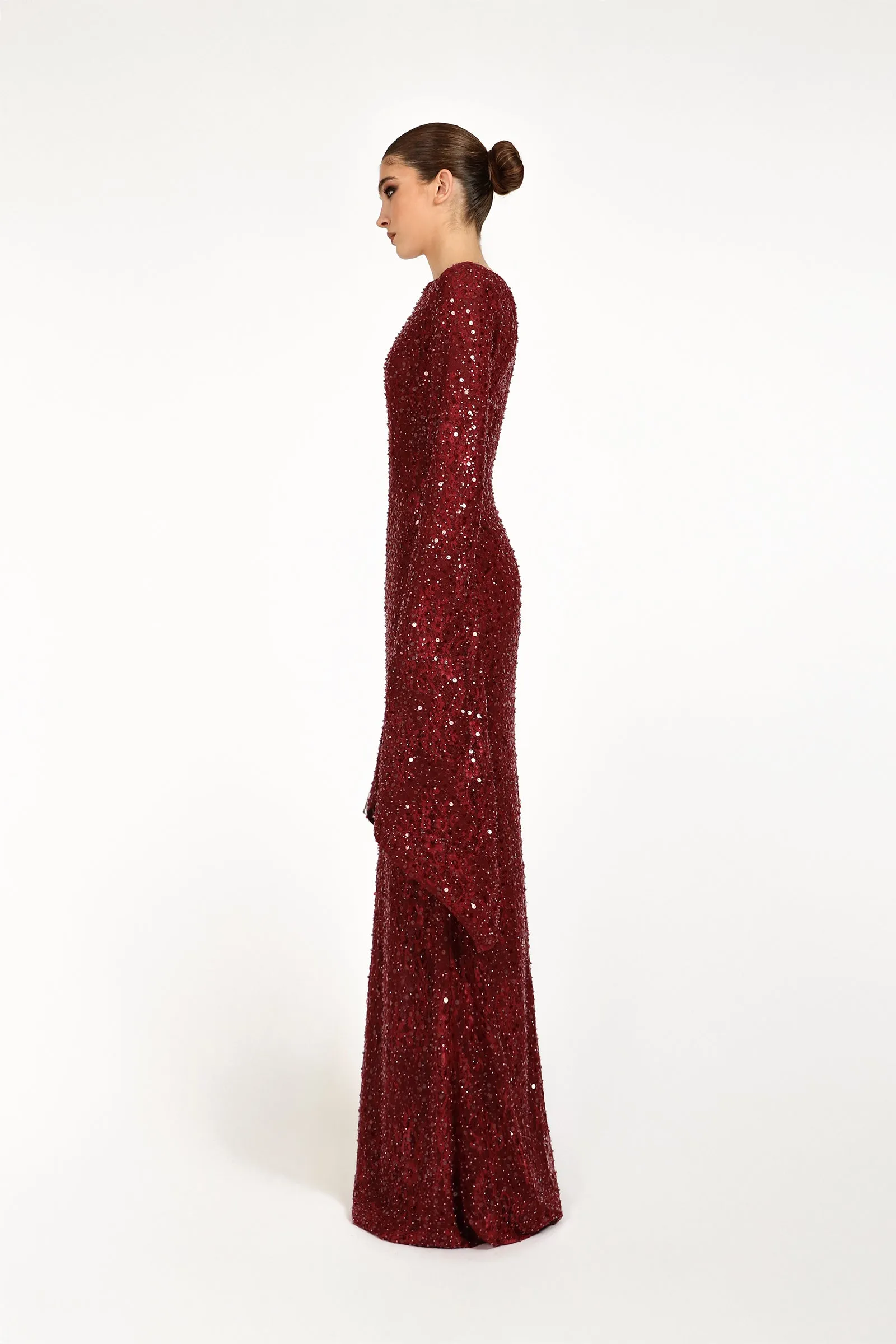 KADELA GOWN - RED SEQUIN