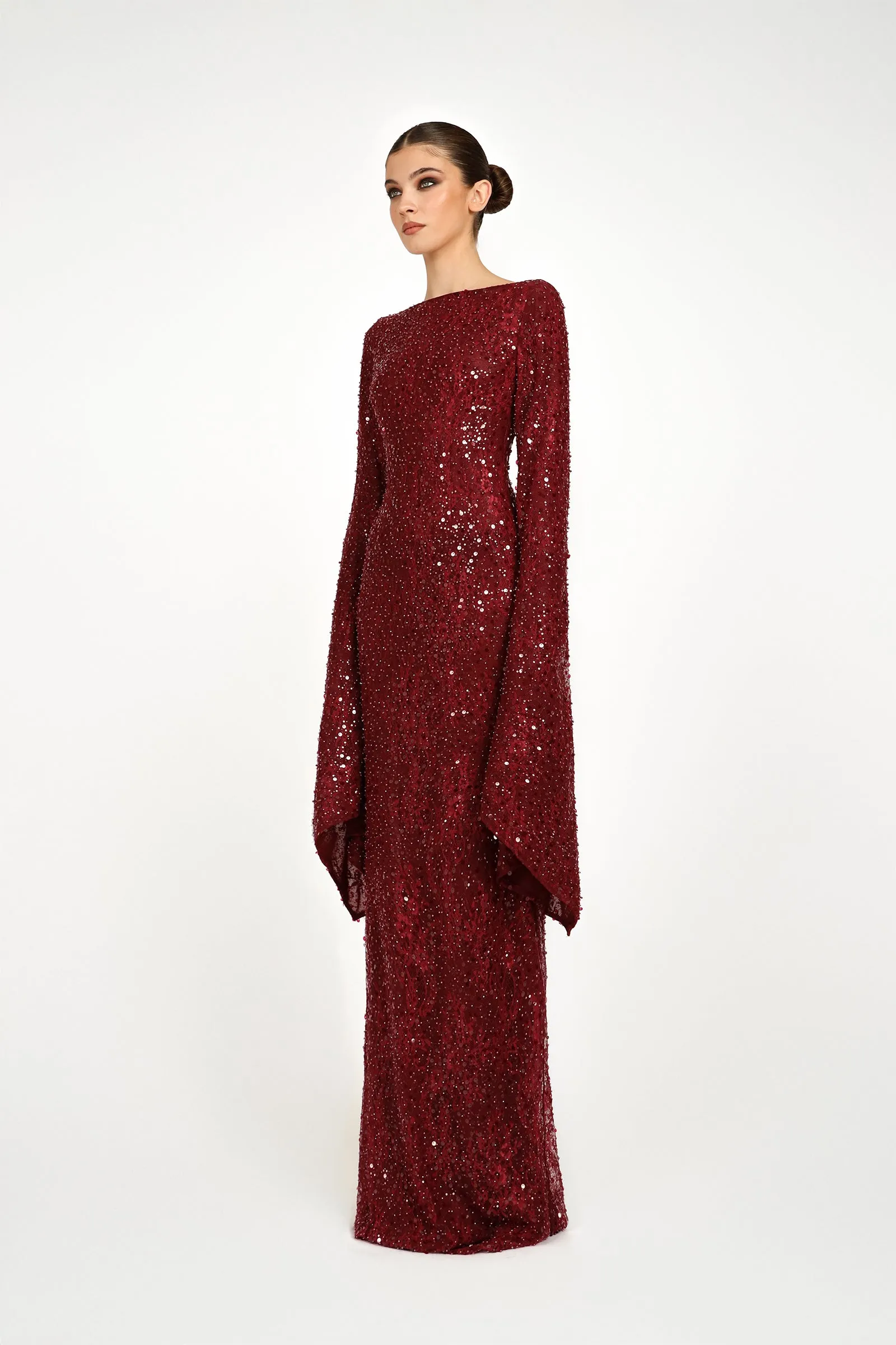 KADELA GOWN - RED SEQUIN