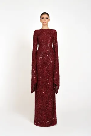 KADELA GOWN - RED SEQUIN
