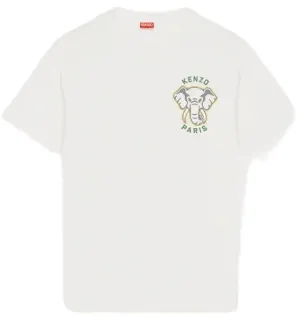 Kenzo Elephant Classic T-Shirt White