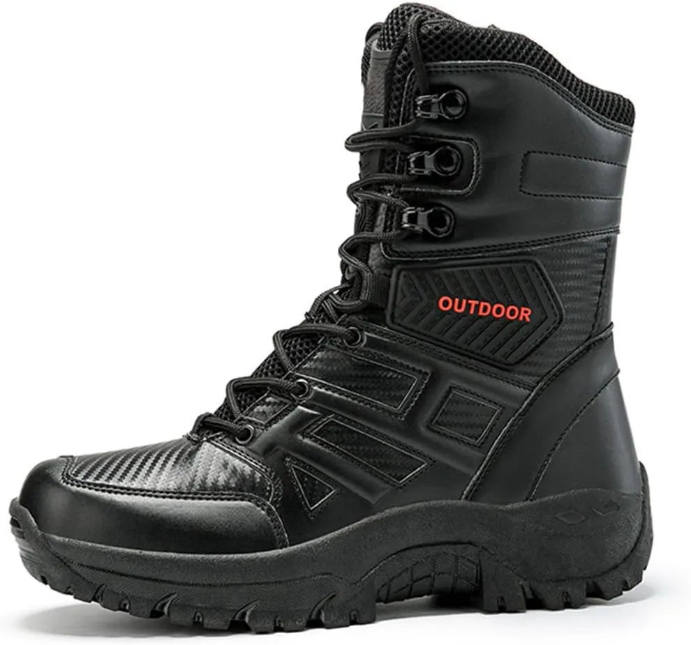 Kervaky Men's tactical boots, men's military boots, combat boots, breathable field boots, hiking boots