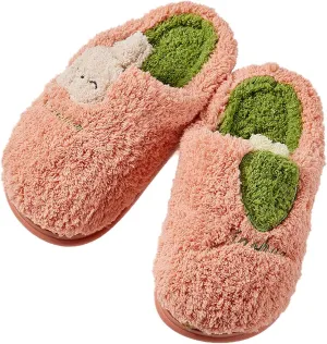 Kid Fuzzy House Slippers Toddler Warm Indoor Slippers Baby Non Slip Bedroom Slipper Boy Slip On Slipper