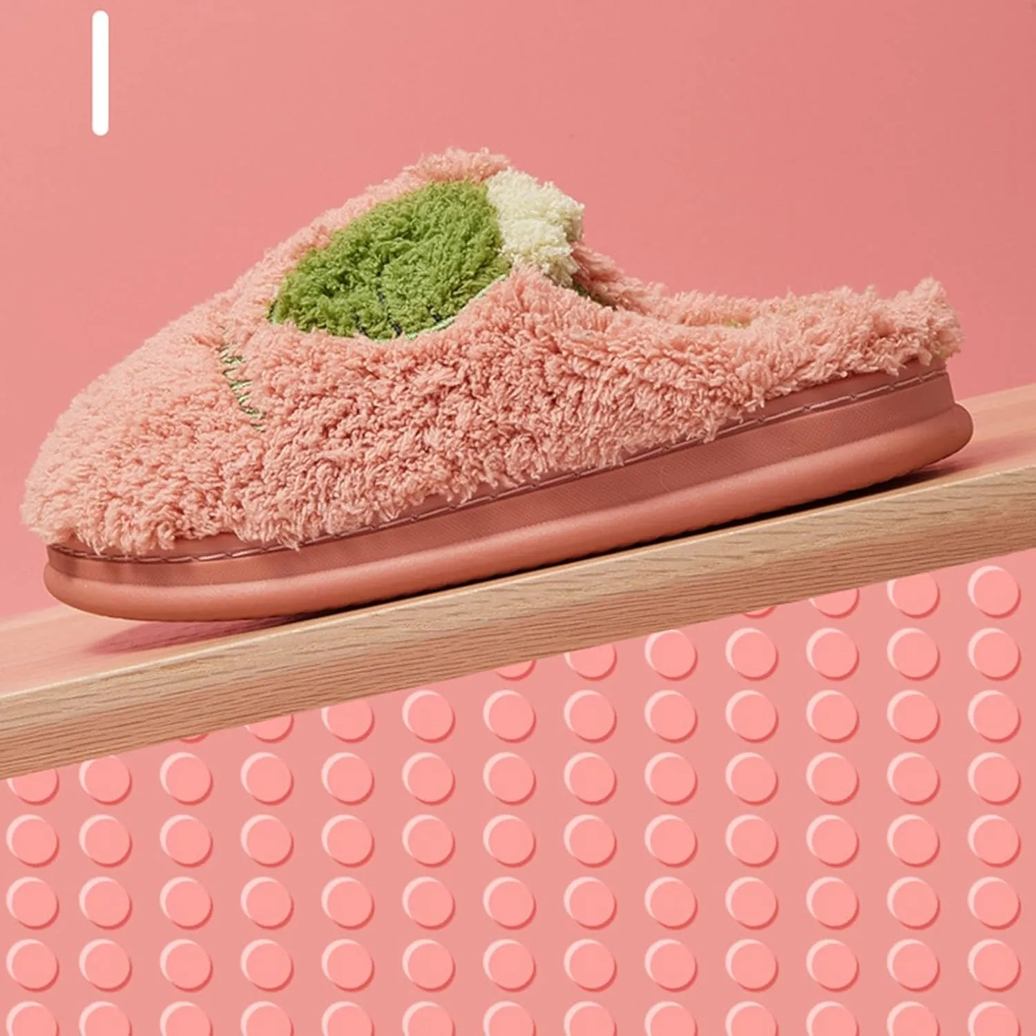 Kid Fuzzy House Slippers Toddler Warm Indoor Slippers Baby Non Slip Bedroom Slipper Boy Slip On Slipper