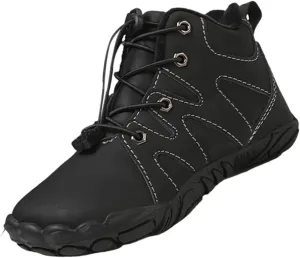 Kids ??aterproof Barefoot Boots Boys Girls Winter Warm Winter Shoes Boots Wide Toe Highly Elastic Non-Slip Shoes