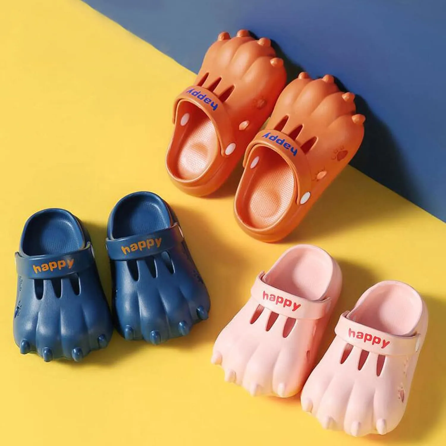 Kids Cartoon Garden Clogs Boys Girls Summer Cute Water Shoes Non-Slip Lightweight Soft Children Shower Sandals