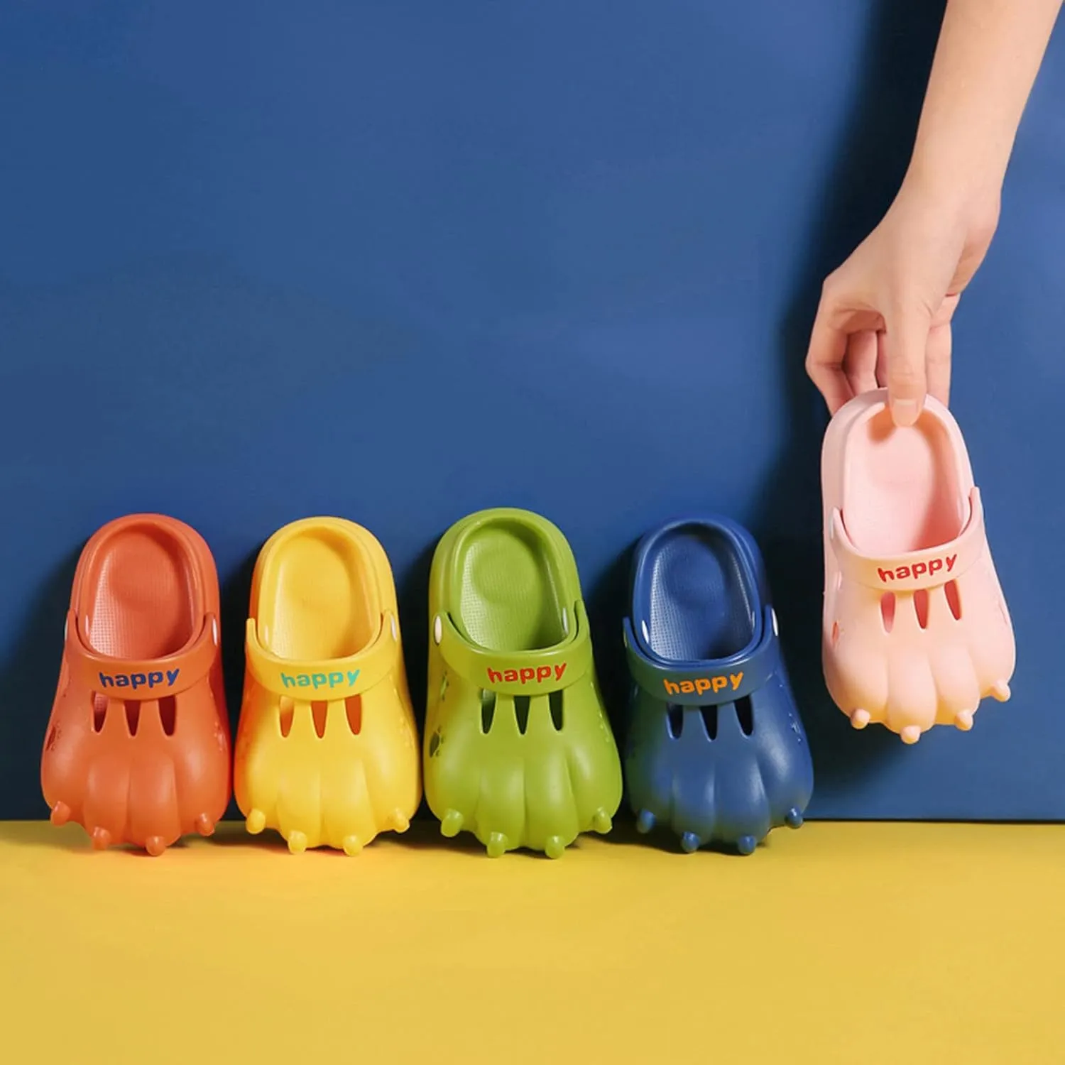 Kids Cartoon Garden Clogs Boys Girls Summer Cute Water Shoes Non-Slip Lightweight Soft Children Shower Sandals