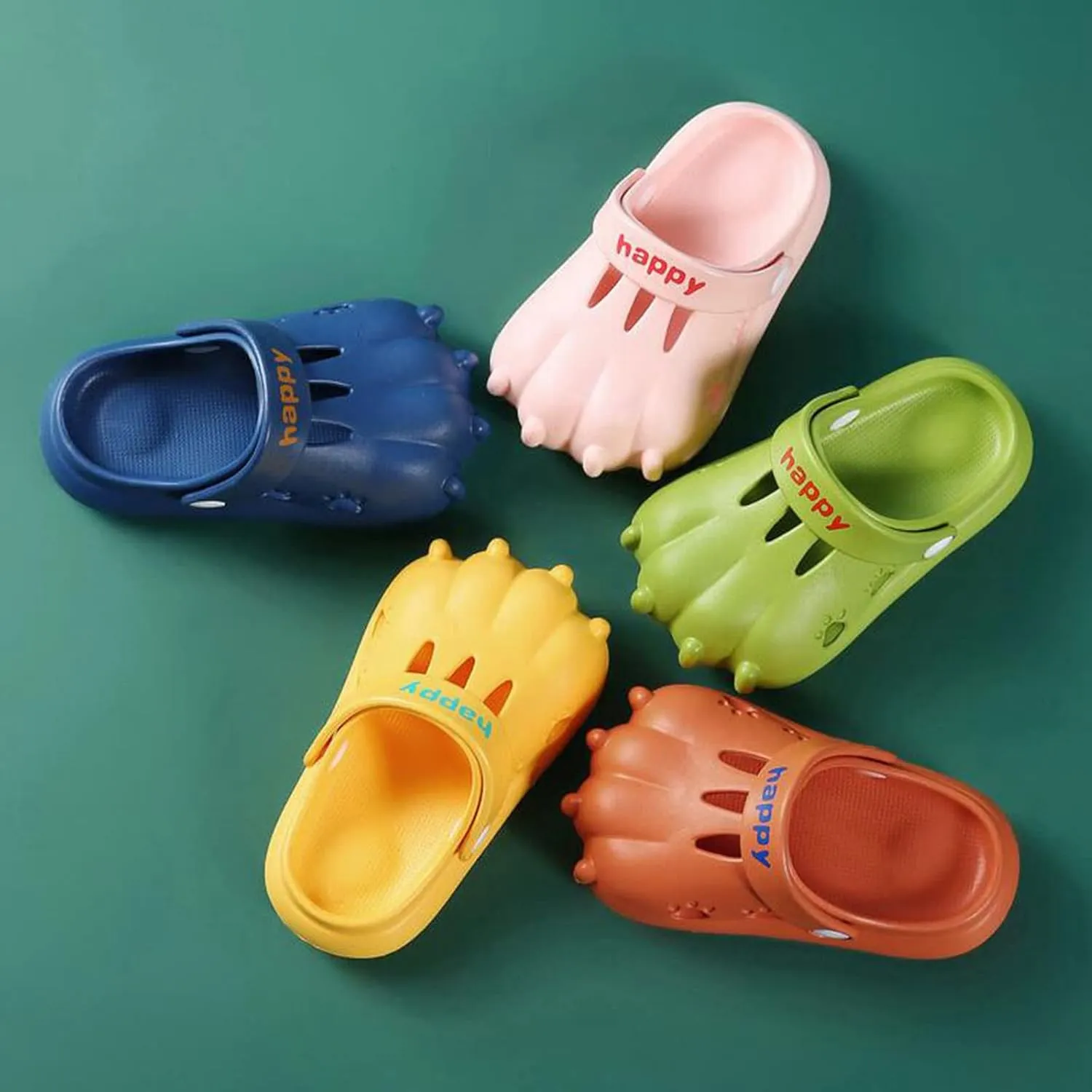 Kids Cartoon Garden Clogs Boys Girls Summer Cute Water Shoes Non-Slip Lightweight Soft Children Shower Sandals