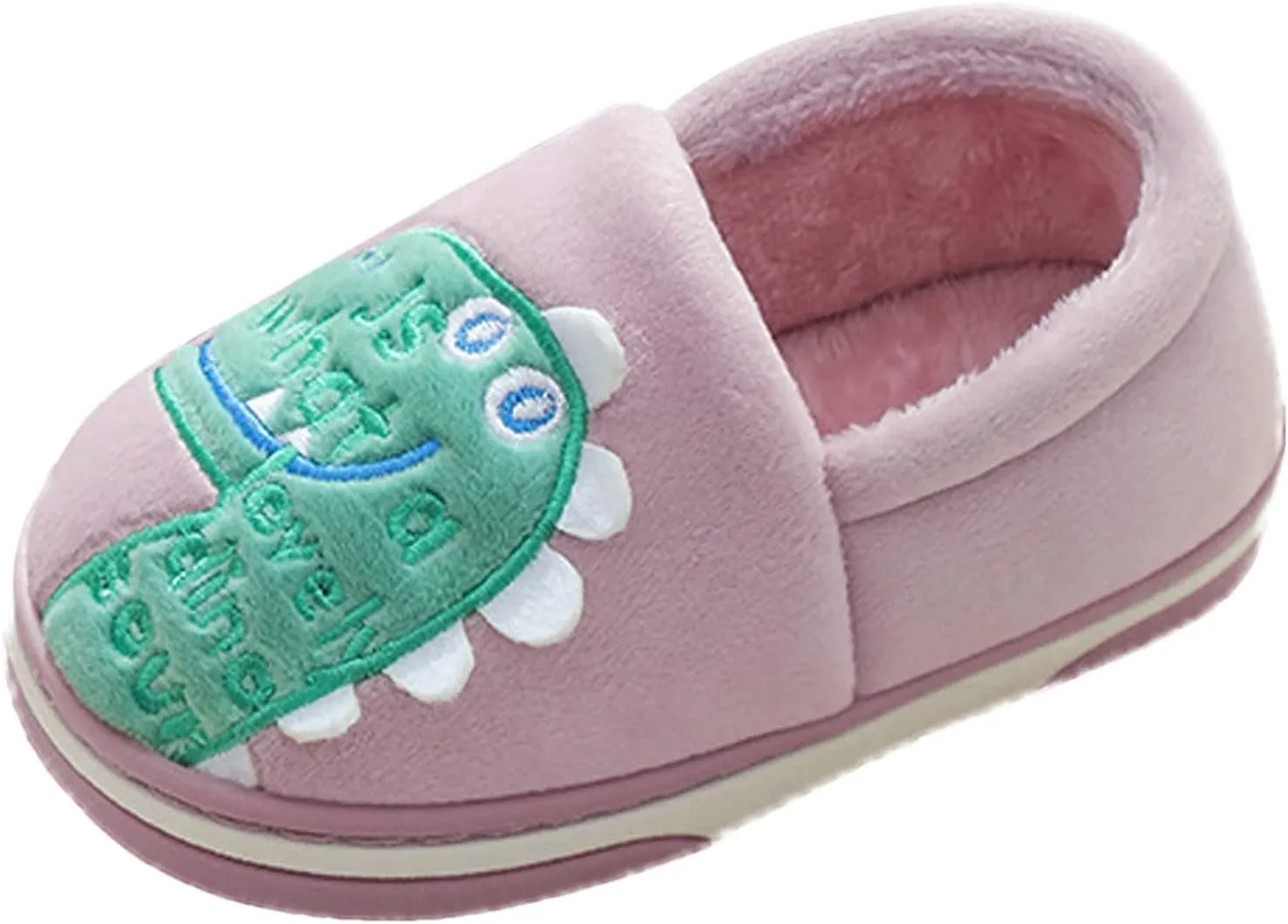 Kids Dance Warm up Booties Dinosaur Indoor Shoes Girls Boys Slippers Warm Dinosaur House Cute And Tan Slippers for Girls