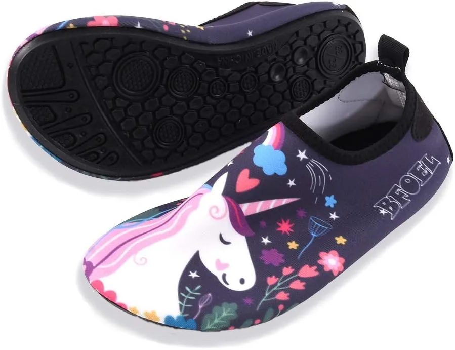 Kids Water Shoes for Toddler Boys Girls Big Kids Water Shoes Swim Socks Quick Dry Non-Slip Water Beach Aqua Sports Shoes