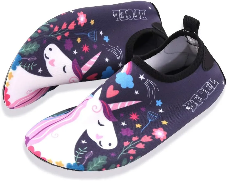 Kids Water Shoes for Toddler Boys Girls Big Kids Water Shoes Swim Socks Quick Dry Non-Slip Water Beach Aqua Sports Shoes