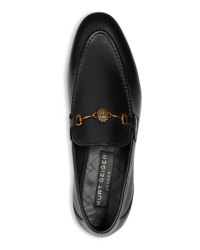 KURT GEIGER LONDON Men's Ali Eagle Head Slip On Moccasins