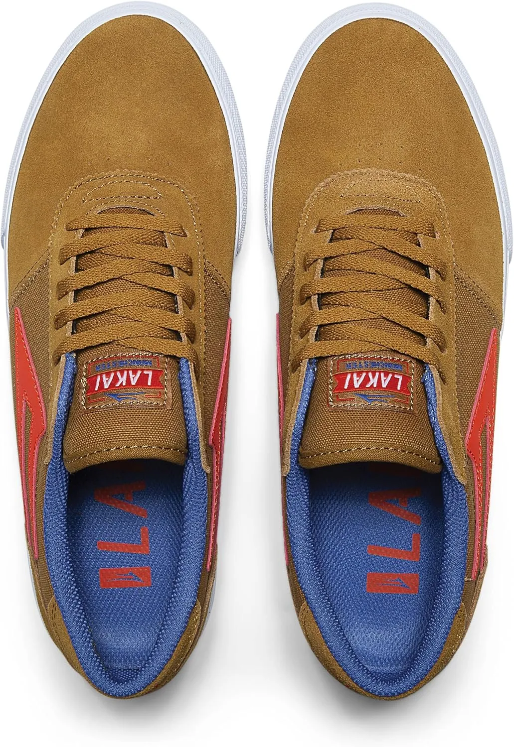 Lakai Manchester Men's Skateboarding Shoes, Walnut Suede, 5