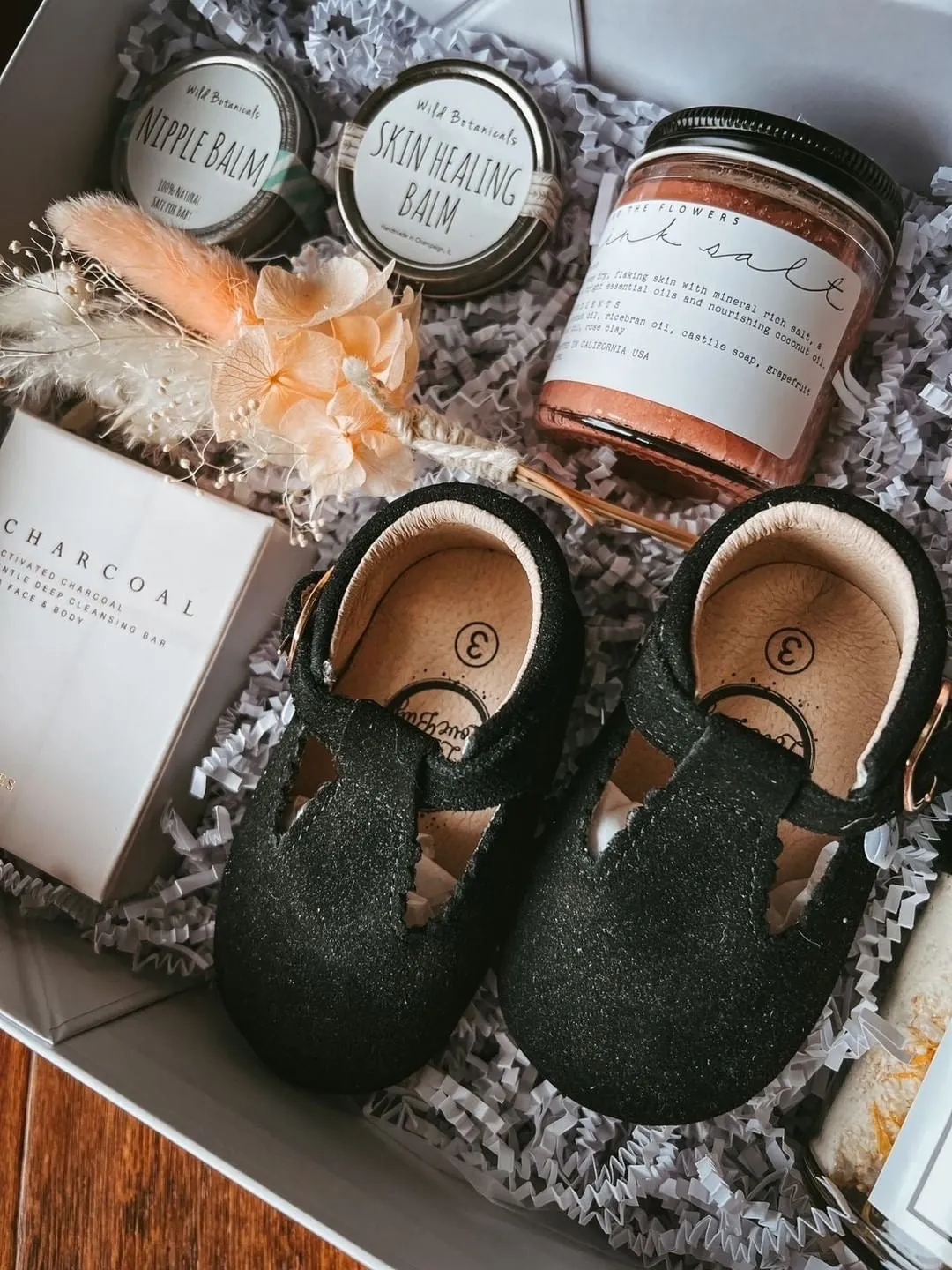 Little Love Bug Black Suede T Bar