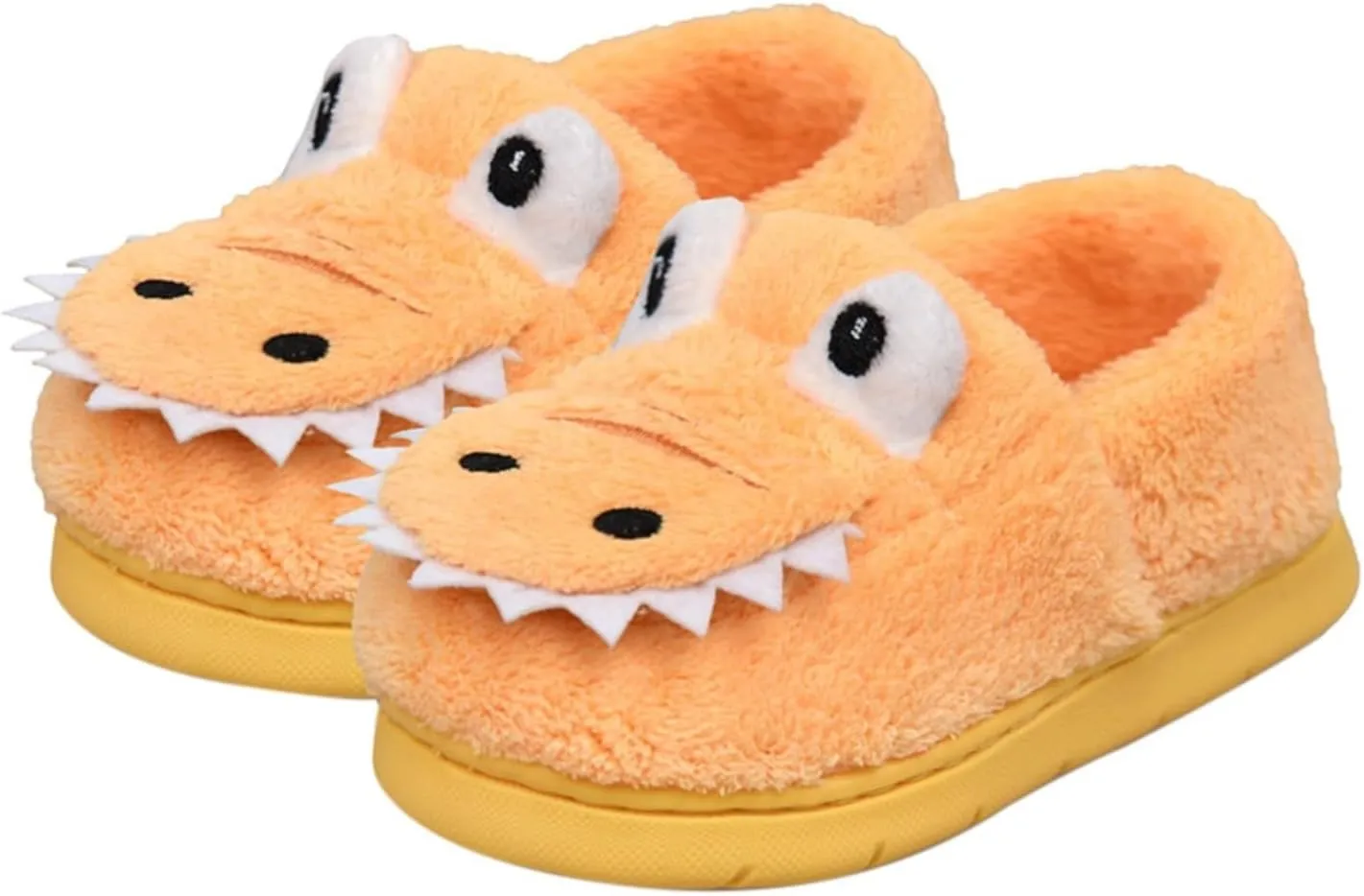 Memory Foam Fuzzy Ankle Slippers for Toddler Baby Boys Girls Dinosaur Cotton Soft House Shoes Indoor Warm Flat Slipper