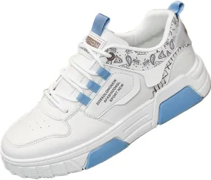 Men's Casual and Versatile Thick-Soled Sports Shoes are Breathable, Anti-Slip and wear-Resistant, Making Them Suitable for Daily Skateboarding and Outdoor Activities