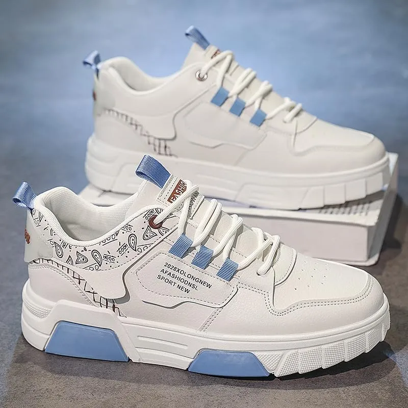 Men's Casual and Versatile Thick-Soled Sports Shoes are Breathable, Anti-Slip and wear-Resistant, Making Them Suitable for Daily Skateboarding and Outdoor Activities