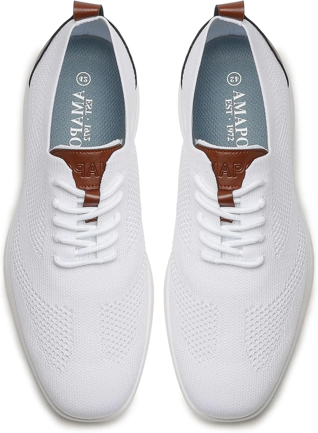 Mens Casual Oxfords Shoes Knit Men's Fashion Dress Sneakers Lightweight Breathable Business Walking Shoes Comfortable Tennis