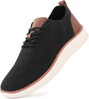Men's Fashion Dress Sneakers Casual Walking Shoes Business Oxfords Comfortable Breathable Lightweight Tennis Zapatos para Hombre
