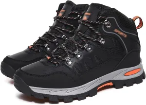 Men's Hiking Shoes, High Top, Outdoor, Camping, Open Air, Mountain Climbing, Hiking (Color : Black, Size : 8)