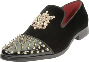 Mens Slip On Fashion Loafer with Stud Dress-Shoes sparko49