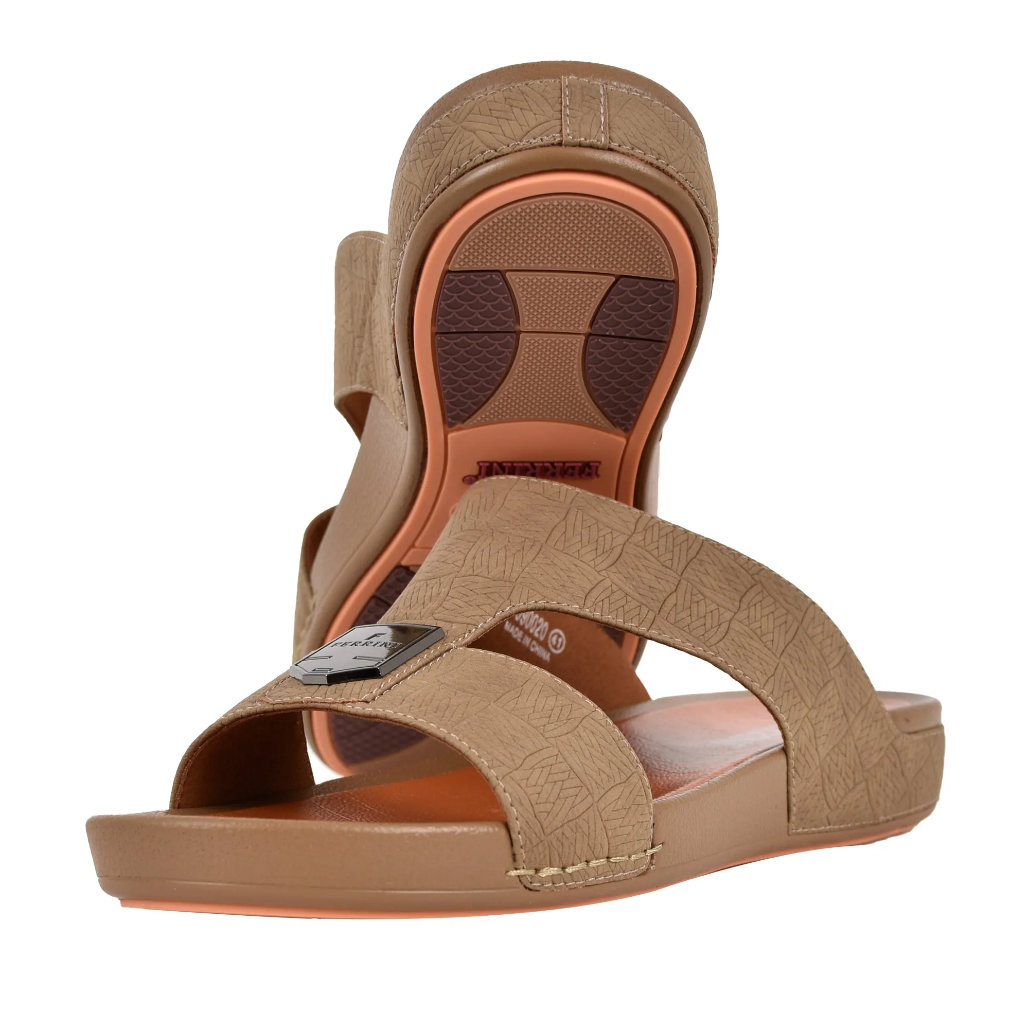 Mens Textured Strap Arabic Sandals