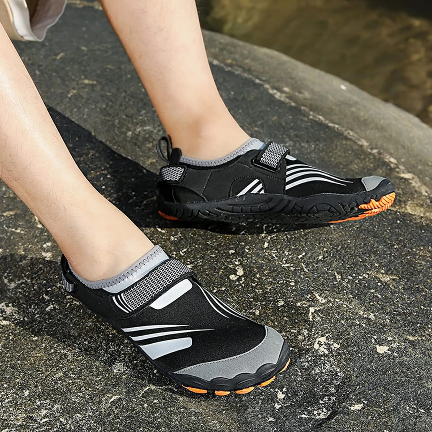 Mens Water Shoes Size 11 Wide Width Breathable Non Slip Athletic Mens Water Hiking Shoes Quick Dry Water Shoes for Men Quick Drying Sports Aqua Shoes for Pool Beach Surf Walk Water Yoga