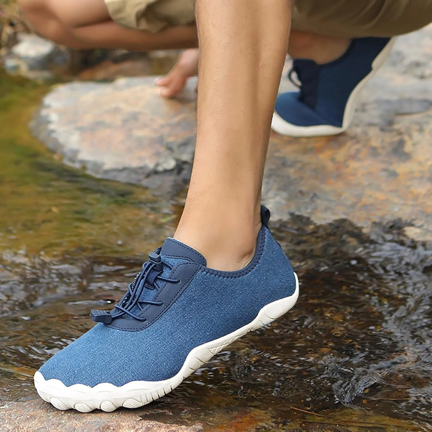 Mens Water Shoes Wide Toe Box Barefoot Aqua Socks Quick Dry Womens Water Hiking Shoes