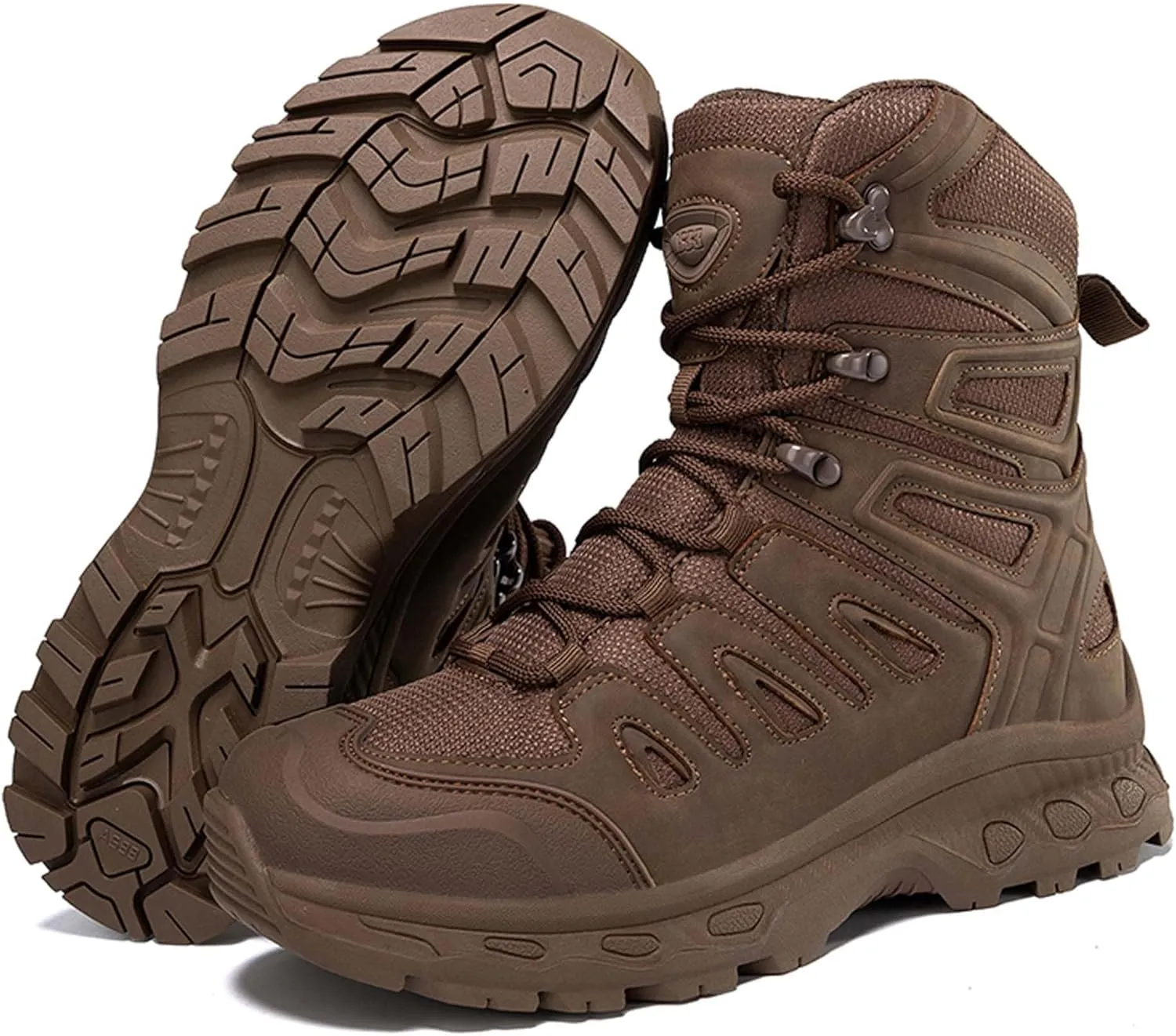 Men's Waterproof Anti Slip Wear-Resistant Tactical Hiking Boots Military Work Boots Combat Boots Outdoor Hiking Breathable Military Shoes