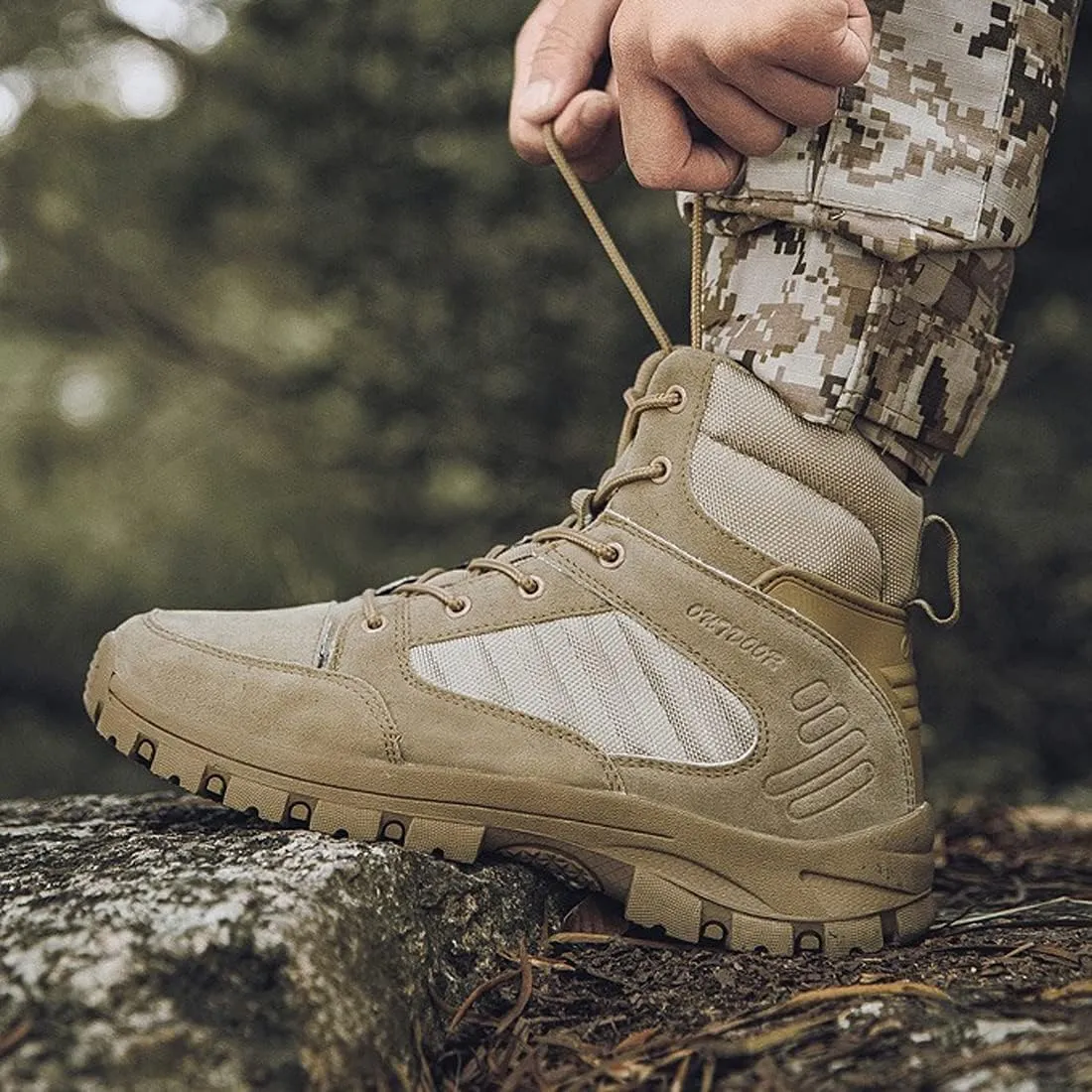 Mens Waterproof Hiking Boots High Rise
