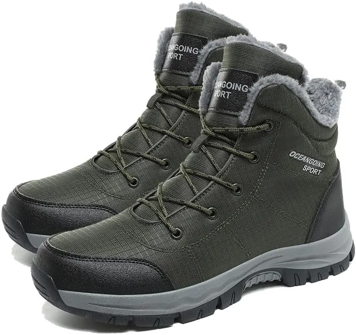 Men's winter waterproof and coldproof snow boots outdoor hiking boots