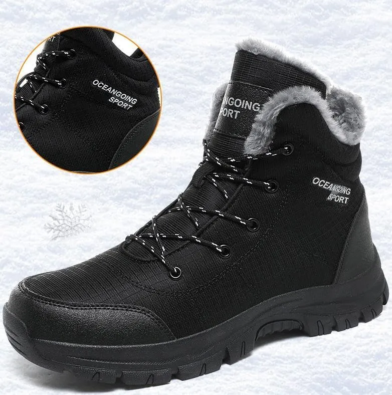 Men's winter waterproof and coldproof snow boots outdoor hiking boots