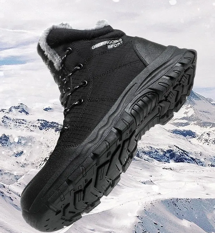 Men's winter waterproof and coldproof snow boots outdoor hiking boots