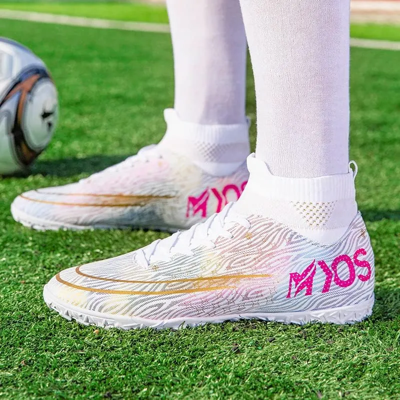 Men's Women's Soccer Shoes Boys Spikes Football Shoes Student Grass Training Shoes Outdoor Football Boots Unisex