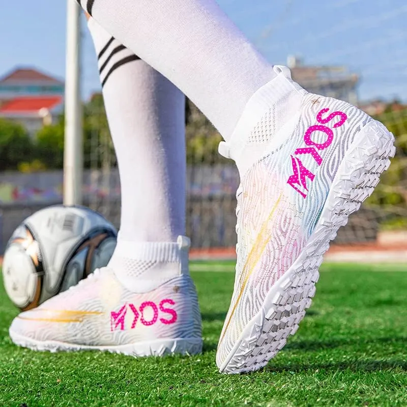 Men's Women's Soccer Shoes Boys Spikes Football Shoes Student Grass Training Shoes Outdoor Football Boots Unisex