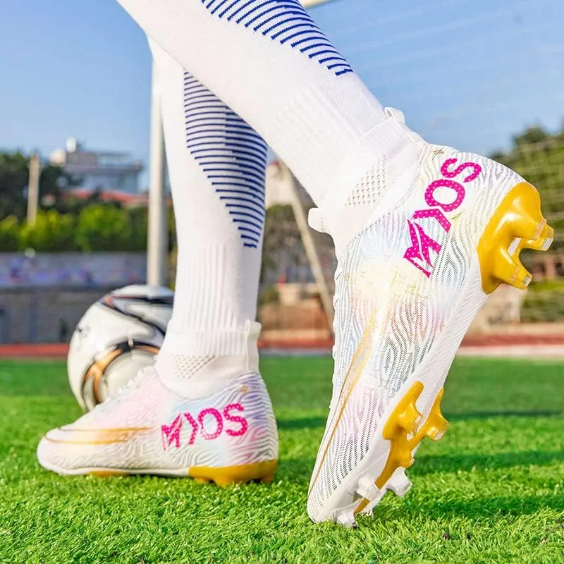 Men's Women's Soccer Shoes Boys Spikes Football Shoes Student Grass Training Shoes Outdoor Football Boots Unisex
