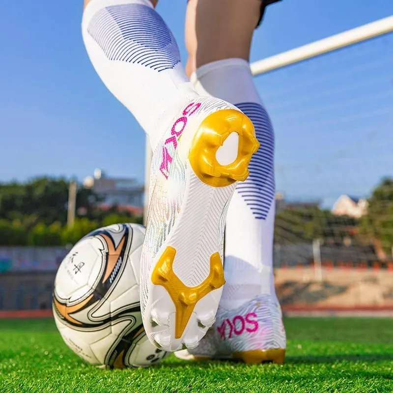 Men's Women's Soccer Shoes Boys Spikes Football Shoes Student Grass Training Shoes Outdoor Football Boots Unisex