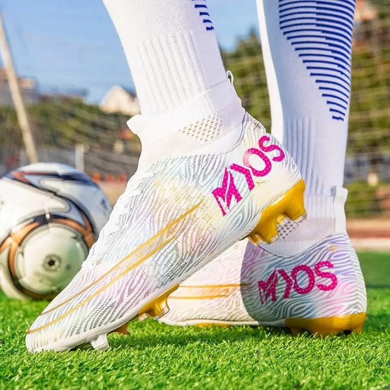 Men's Women's Soccer Shoes Boys Spikes Football Shoes Student Grass Training Shoes Outdoor Football Boots Unisex